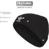 imageadidas Originals Unisex Kids Trefoil BeanieBlackWhite 23