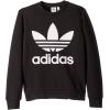 imageadidas Originals UnisexChild Trefoil Crew SweatshirtBlackWhite