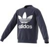 imageadidas Originals UnisexChild Trefoil Crew SweatshirtShadow NavyWhite