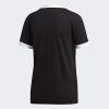 imageadidas Originals Womens 3Stripes TeeBlackBlackWhite