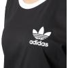 imageadidas Originals Womens 3Stripes TeeBlackWhite