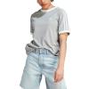 imageadidas Originals Womens 3Stripes TeeMedium Grey Heather