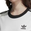 imageadidas Originals Womens 3Stripes TeeWhiteBlackWhite