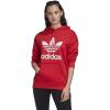 imageadidas Originals Womens Adidas Adicolor Trefoil HoodieLush RedWhite