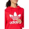 imageadidas Originals Womens Adidas Adicolor Trefoil HoodieVivid Red