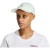 imageadidas Originals Womens Mini Logo Relaxed Adjustable CapAmbient Sky BluePulse YellowBlack