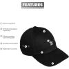 imageadidas Originals Womens Mini Logo Relaxed Adjustable CapBlackWhite