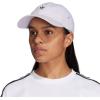 imageadidas Originals Womens Mini Logo Relaxed Adjustable CapSilver Dawn GreyBlack
