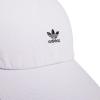 imageadidas Originals Womens Mini Logo Relaxed Adjustable CapSilver Dawn GreyBlack