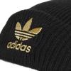 imageadidas Originals Womens Trefoil BeanieBlackGold Metallic