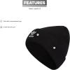 imageadidas Originals Womens Trefoil BeanieBlackWhite 2