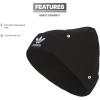 imageadidas Originals Womens Trefoil BeanieBlackWhite 23