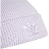 imageadidas Originals Womens Trefoil BeaniePurple TintWhite