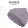imageadidas Originals Womens Trefoil BeanieShadow VioletSilver Dawn GreyStone Grey