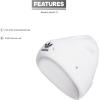 imageadidas Originals Womens Trefoil BeanieWhiteBlack 2