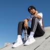 imageadidas Originals Womens Trefoil BeanieWhiteBlack 3