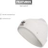 imageadidas Originals Womens Trefoil BeanieWhiteorbit GreyVictory Crimson Purple