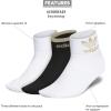 imageadidas Originals womens Low Cut Ankle Socks 3pairWhiteBlackGold