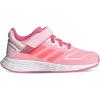 imageadidas UnisexChild Duramo 10 Running Shoes Little Big Kid 28 EUClear PinkAcid RedRose Tone Gz1056