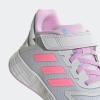 imageadidas UnisexChild Duramo 10 Running Shoes Little Big Kid 28 EUDash GreyBeam PinkBliss Lilac Cross Strap