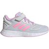 imageadidas UnisexChild Duramo 10 Running Shoes Little Big Kid 28 EUDash GreyBeam PinkBliss Lilac Cross Strap