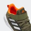 imageadidas UnisexChild EQ21 Running ShoeFocus OliveWhiteShadow Olive Elastic