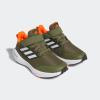 imageadidas UnisexChild EQ21 Running ShoeFocus OliveWhiteShadow Olive Elastic