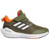 imageadidas UnisexChild EQ21 Running ShoeFocus OliveWhiteShadow Olive Elastic