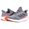imageadidas UnisexChild EQ21 Running ShoeGreySolid GreySolar Red
