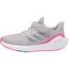 imageadidas UnisexChild EQ21 Running ShoeGreySonic InkShock Pink Elastic