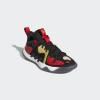 imageadidas UnisexChild Harden Stepback 2 Basketball ShoesCore BlackGold MetallicScarlet