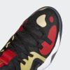 imageadidas UnisexChild Harden Stepback 2 Basketball ShoesCore BlackGold MetallicScarlet