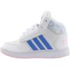imageadidas UnisexChild Hoops Mid 20 Basketball ShoesWhiteReal BlueClear Pink