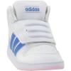 imageadidas UnisexChild Hoops Mid 20 Basketball ShoesWhiteReal BlueClear Pink