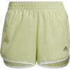 imageadidas Womens Marathon 20 ShortsAlmost LimeWhite