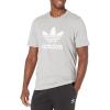 imageadidas Originals Mens Adicolor Classics Trefoil TShirtMedium Grey HeatherWhite