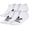 imageadidas Originals Mens Classic Trefoil Superlite No Show Socks 6PairWhiteCoreblack