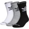 imageadidas Originals Mixed Graphics Cushioned Crew Socks 3PairBlackHeather GreyWhite