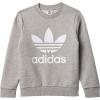 imageadidas Originals UnisexChild Trefoil Crew SweatshirtMedium Grey Heather
