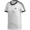 imageadidas Originals Womens 3Stripes TeeWhiteBlackWhite