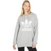 imageadidas Originals Womens Adidas Adicolor Trefoil HoodieMedium Grey Heather 4