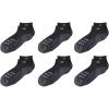 imageadidas Unisex KidsBoysGirls Cushioned Angle Stripe Low Cut Socks 6PairBlackOnix GreyNight GreyStripe
