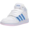 imageadidas UnisexChild Hoops Mid 20 Basketball ShoesWhiteReal BlueClear Pink
