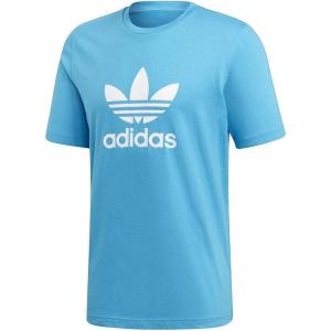imageadidas Originals Mens Adicolor Classics Trefoil TShirtShock Cyan