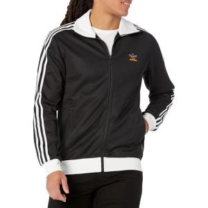 imageadidas Originals Mens Beckenbauer Track TopBlackWhiteTeam Power RedTeam Collegiate Gold