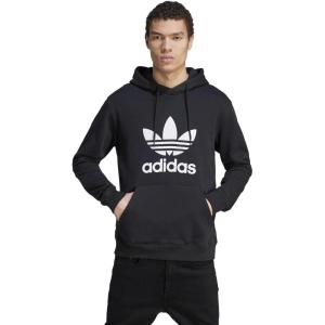 imageadidas Originals Mens Graphics Trefoil Series HoodieBlackWhite
