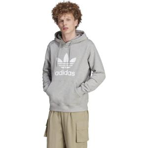 imageadidas Originals Mens Graphics Trefoil Series HoodieMedium Grey Heather