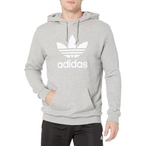 imageadidas Originals Mens Graphics Trefoil Series HoodieMedium Grey HeatherWhite