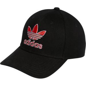 imageadidas Originals Mens Icon 20 Structured Precurve Snapback CapBlackVivid RedWhite