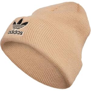 imageadidas Originals Mens Trefoil BeanieOlder ModelMagic BeigeBlack